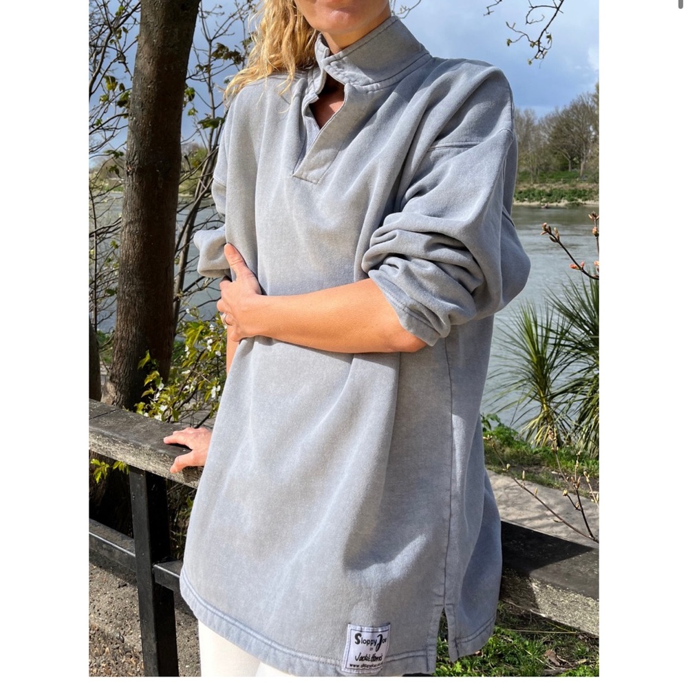 Sloppy Joe “Collar 02” Sweatshirt - Dove Gray. NWT!